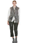 men's vest in vintage prince of wales wool and hand-washed cotton - ARCHIVIO J. M. RIBOT 
