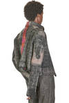 short 'sculpture' jacket in handmade wool and silk nuno-felt - AGOSTINA ZWILLING 