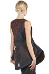 'sculpture' tunic with waistcoat in hand-made nuanced wool felt - AGOSTINA ZWILLING 