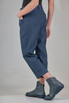 pantalone morbido, in tela tipo jeans lavato di cotone, canapa ed elastan - AEQUAMENTE 