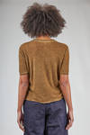 relaxed hip-length sweater in organic cotton and linen - MJ WATSON 