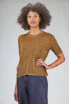 relaxed hip-length sweater in organic cotton and linen - MJ WATSON 