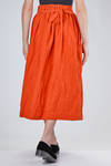 long and wide skirt in medium-weight washed cotton canvas - DANIELA GREGIS 