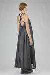 long and wide dress in wool and polyamide gauze, lined with silk twill - MARC LE BIHAN 