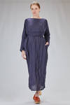 long dress in embossed linen and washed cotton muslin - DANIELA GREGIS 