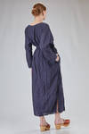 long dress in embossed linen and washed cotton muslin - DANIELA GREGIS 