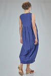 long dress, sleeveless, in washed cotton vichy - DANIELA GREGIS 