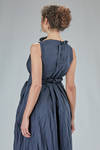 long dress, sleeveless, in washed cotton satin - DANIELA GREGIS 