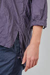 camicia lunga in cotone blu lavato - DANIELA GREGIS 