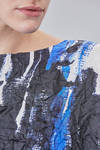 hip-lenght shirt, wide, in printed silk twill - DANIELA GREGIS 