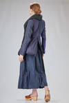 long and slim jacket, doubled in washed linen gauze and washed cotton satin - DANIELA GREGIS 