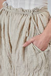 pantalone doppiato in garza di lino goffrata e in tela di cotone lavato - DANIELA GREGIS 