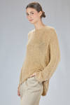 hip-lenght t-shirt in soft and shiny silk and cashmere jersey - BOBOUTIC 