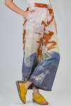 pantalone stampato in twill di seta - F-CASHMERE by FISSORE 
