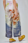 pantalone stampato in twill di seta - F-CASHMERE by FISSORE 