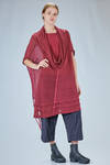 long and wide sweater in gauzed hemp net - MARC LE BIHAN 