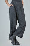 wide trousers in soft polyester froissé - SHU MORIYAMA 