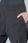 pantalone a sigaretta in canvas stretch di cotone, cupro e elastan - RUNDHOLZ DIP 