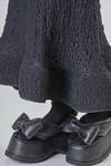 abito 'sculpture' lungo e asciutto in jersey a bolle di cotone, poliammide e poliuretano - MELITTA BAUMEISTER 