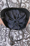 'sculpture' bag in cowhide leather and inner part as a sack in nylon - MELITTA BAUMEISTER 