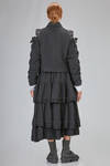 giacca al fianco in panno morbido di lana, foderata in cupro - NOIR KEI NINOMIYA 