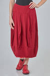 longuette skirt, tulip line, in flamed wool and nylon jersey - RUNDHOLZ 