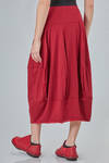 longuette skirt, tulip line, in flamed wool and nylon jersey - RUNDHOLZ 