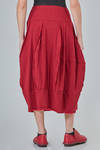 longuette skirt, tulip line, in flamed wool and nylon jersey - RUNDHOLZ 