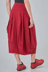 longuette skirt, tulip line, in flamed wool and nylon jersey - RUNDHOLZ 
