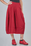longuette skirt, tulip line, in flamed wool and nylon jersey - RUNDHOLZ 