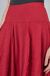 longuette skirt, tulip line, in flamed wool and nylon jersey - RUNDHOLZ 