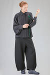 hip-lenght shirt, wide, in cotton chevron - SOH 