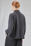 hip-lenght shirt, wide, in cotton chevron - SOH 