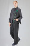 hip-lenght shirt, wide, in cotton chevron - SOH 
