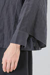 hip-lenght shirt, wide, in cotton chevron - SOH 