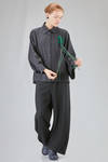 hip-lenght shirt, wide, in cotton chevron - SOH 