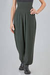 oversize trousers, in plain wool knit - MANUELLE GUIBAL 