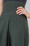 oversize trousers, in plain wool knit - MANUELLE GUIBAL 