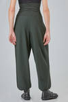 oversize trousers, in plain wool knit - MANUELLE GUIBAL 