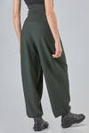 oversize trousers, in plain wool knit - MANUELLE GUIBAL 