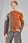 hip-lenght sweater in extra-fine merinos wool  nuno-felt - AGOSTINA ZWILLING 