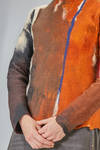 hip-lenght sweater in extra-fine merinos wool  nuno-felt - AGOSTINA ZWILLING 