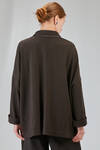 long and wide jacket in cotton jersey - ALBUM DI FAMIGLIA 