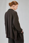 long and wide jacket in cotton jersey - ALBUM DI FAMIGLIA 