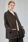 long and wide jacket in cotton jersey - ALBUM DI FAMIGLIA 