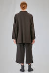 long and wide jacket in cotton jersey - ALBUM DI FAMIGLIA 