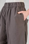 under the knee trousers, wide, in washed cotton canvas garment dyed - ALBUM DI FAMIGLIA 
