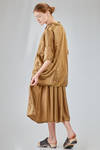 long and wide shirt in washed silk and cotton satin garment dyed - ALBUM DI FAMIGLIA 