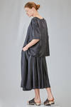 long and wide top in washed silk and cotton satin garment dyed - ALBUM DI FAMIGLIA 