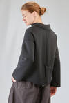 hip-lenght jacket, soft, in soft micromodal scuba - ALBUM DI FAMIGLIA 